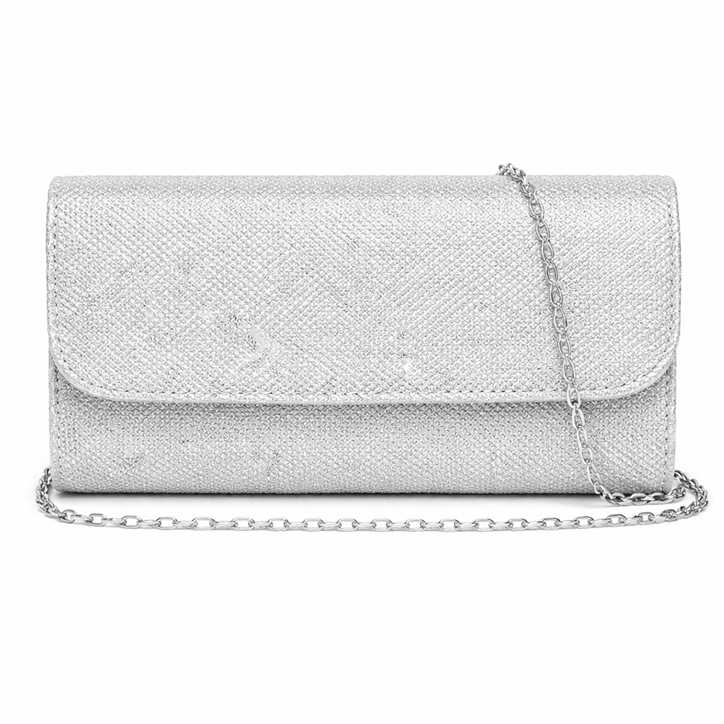Pochette Sac à Main Argentée | La Maison du Sac