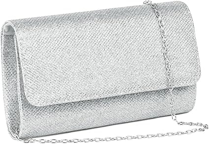 Pochette Sac à Main Argentée | La Maison du Sac