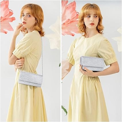 Pochette Sac à Main Argentée | La Maison du Sac
