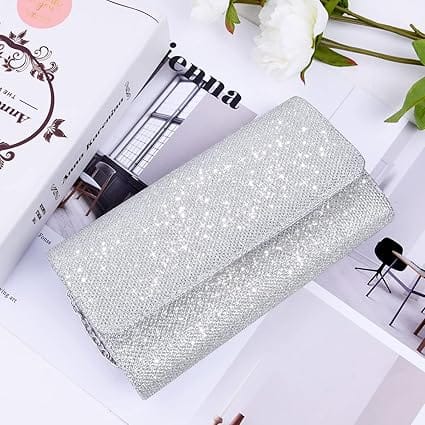 Pochette Sac à Main Argentée | La Maison du Sac
