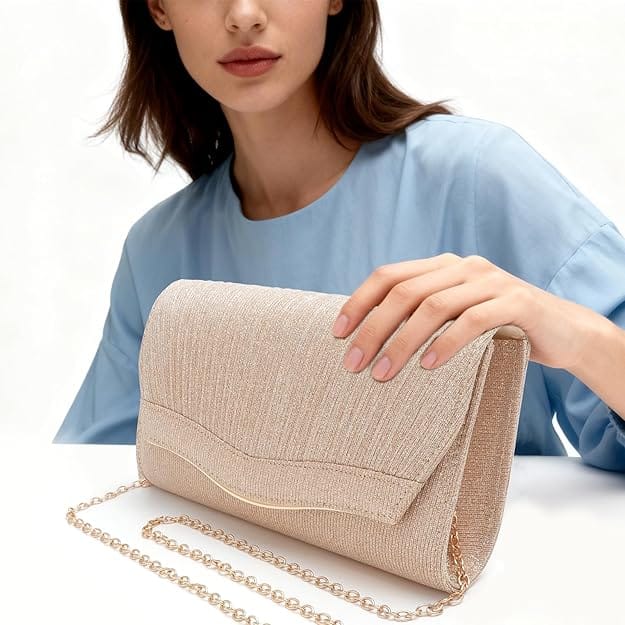 Pochette Sac à Main Dorée | La Maison du Sac