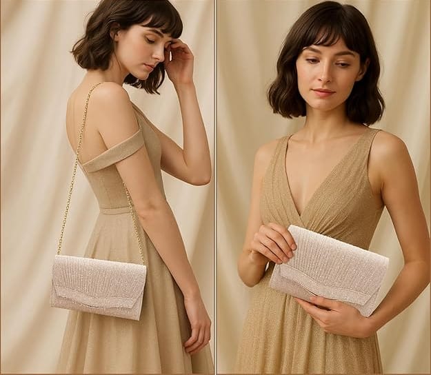 Pochette Sac à Main Dorée | La Maison du Sac