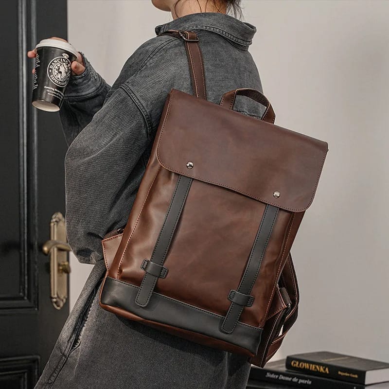 Sac à Dos Cuir Marron - PABLO | La Maison du Sac