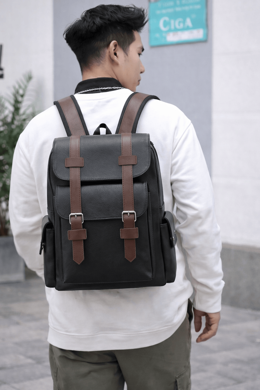 Sac à Dos Cuir Noir - MATEO | La Maison du Sac