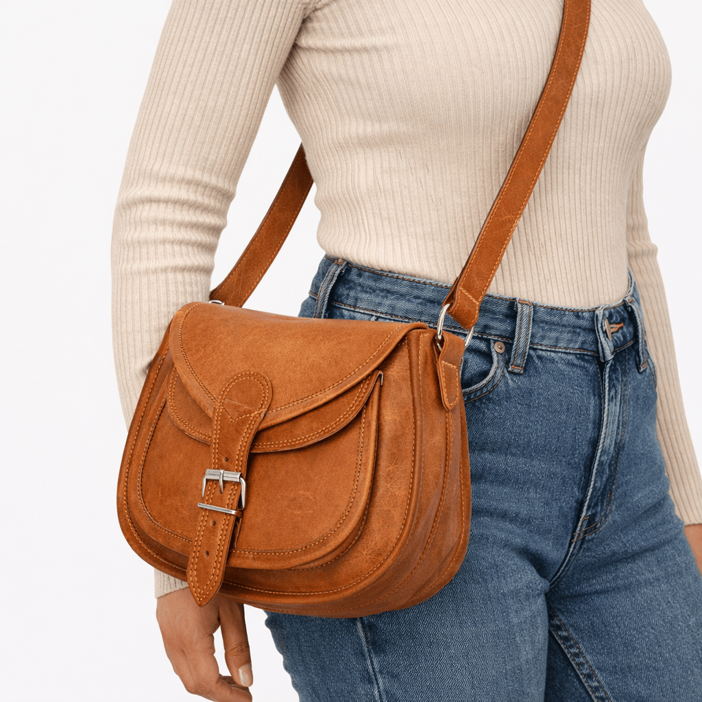 Sac à Main Bandoulière Cuir - ELMA | La Maison du Sac