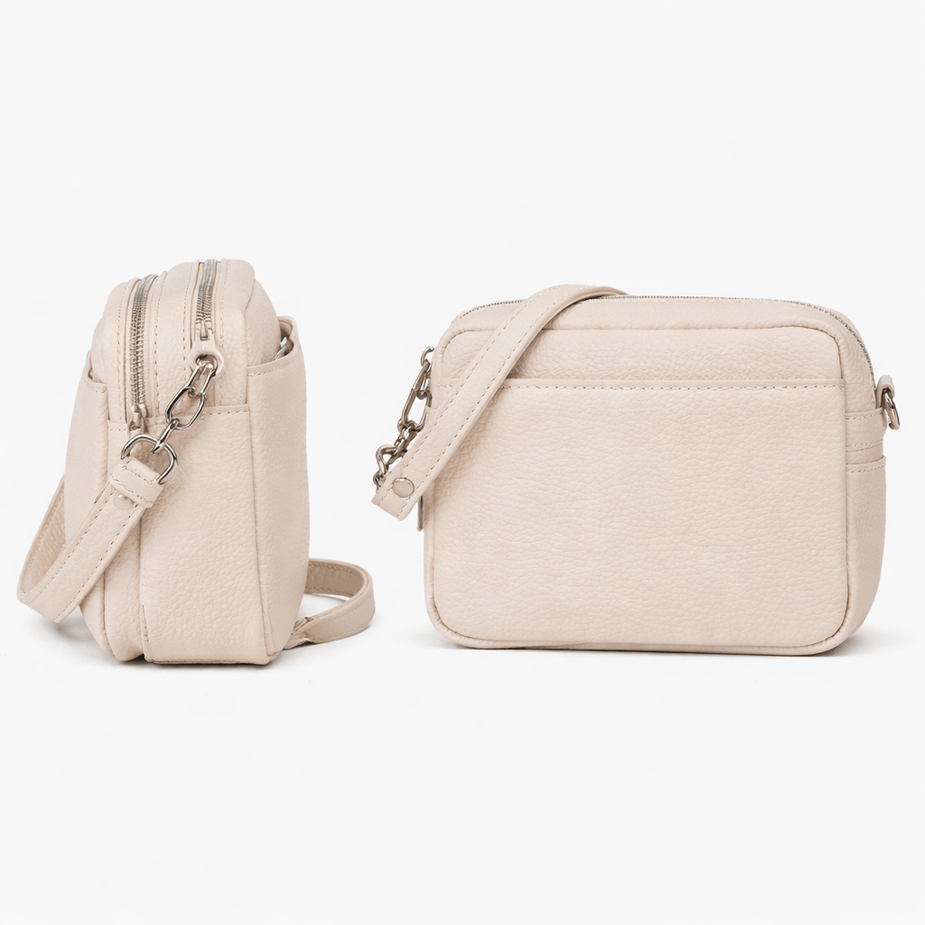 Sac à Main Cuir Beige - INES | La Maison du Sac