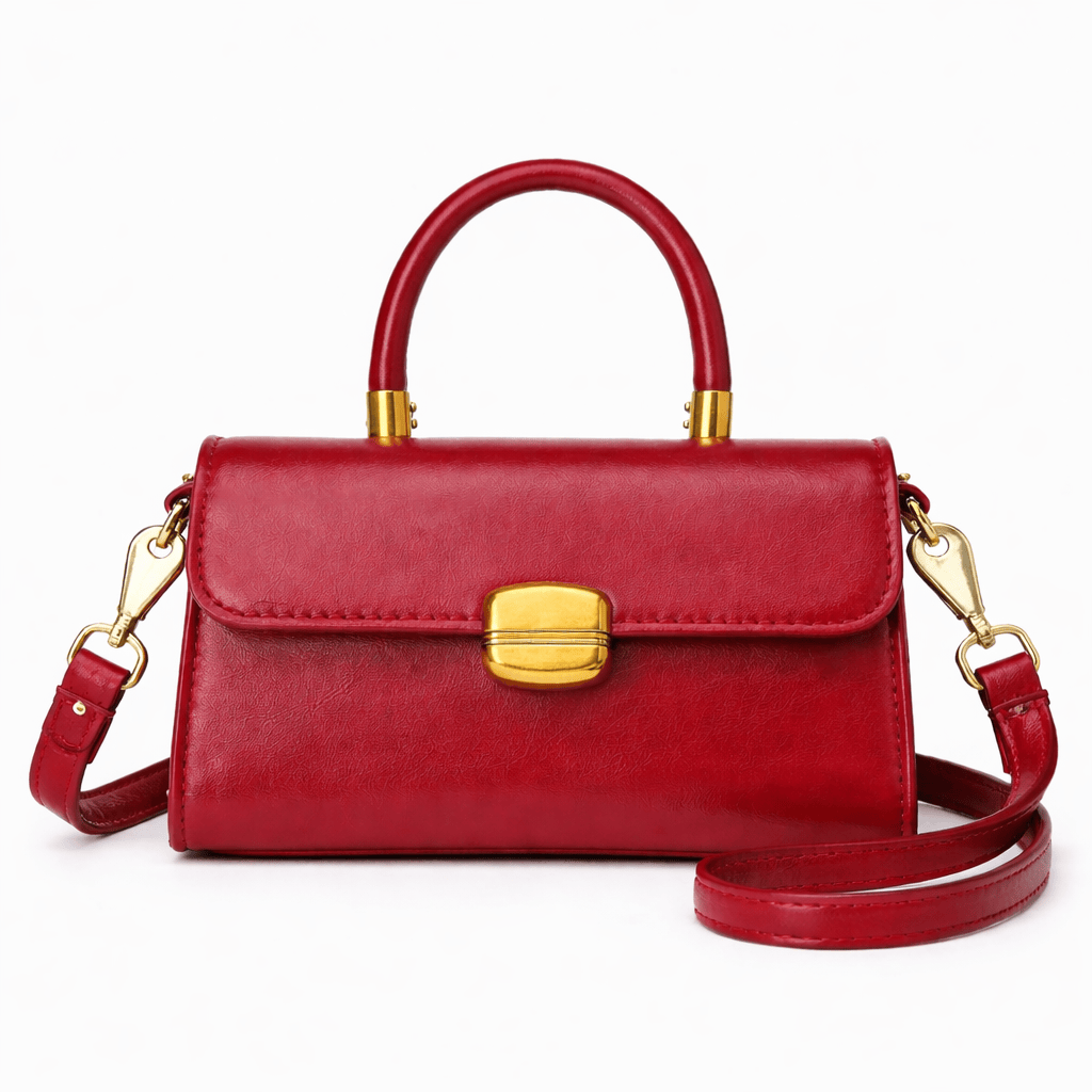 Sac à Main Cuir Rouge - AYA | La Maison du Sac