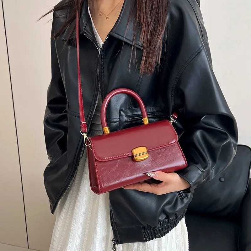 Sac à Main Cuir Rouge - AYA | La Maison du Sac