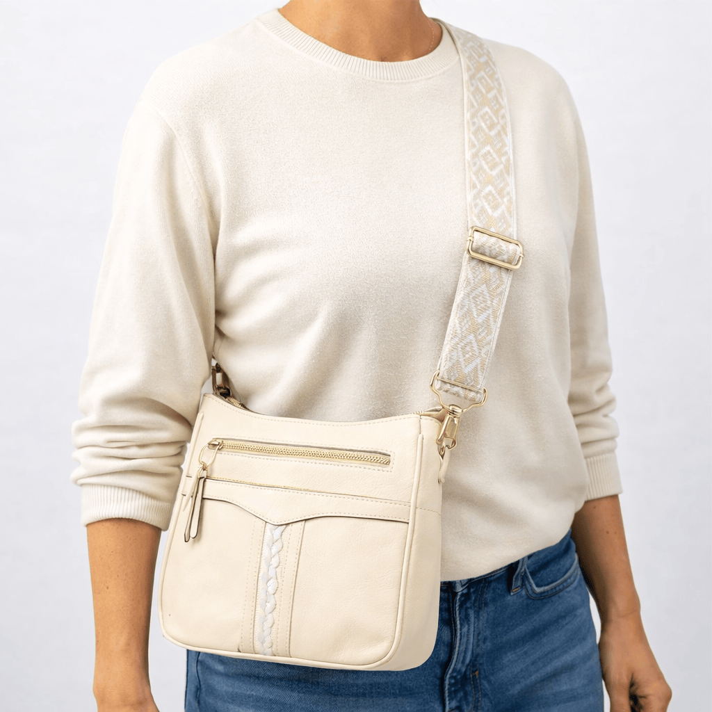 Sac Bandoulière Beige Femme | La Maison du Sac