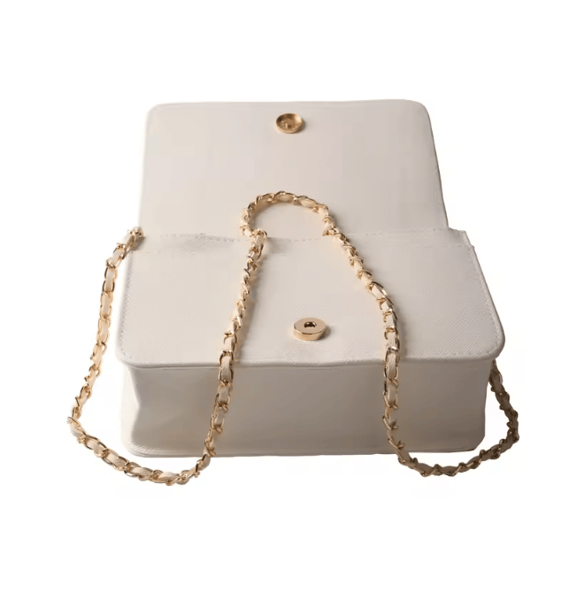 Sac Bandoulière Cuir Blanc - RAYA | La Maison Du Sac