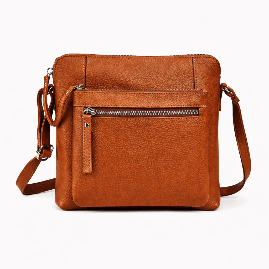 Sac Bandoulière Cuir Camel - ANYA | La Maison Du Sac