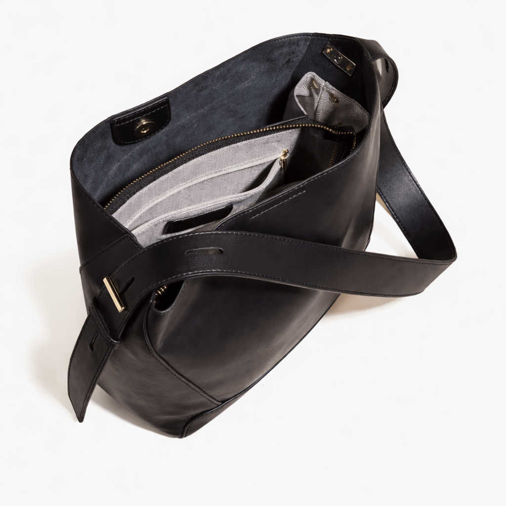 Sac Bandoulière Cuir Grand Format -  Dina | La Maison Du Sac