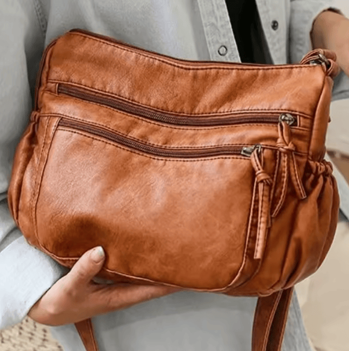 Sac Bandoulière Cuir Marron | La Maison Du Sac