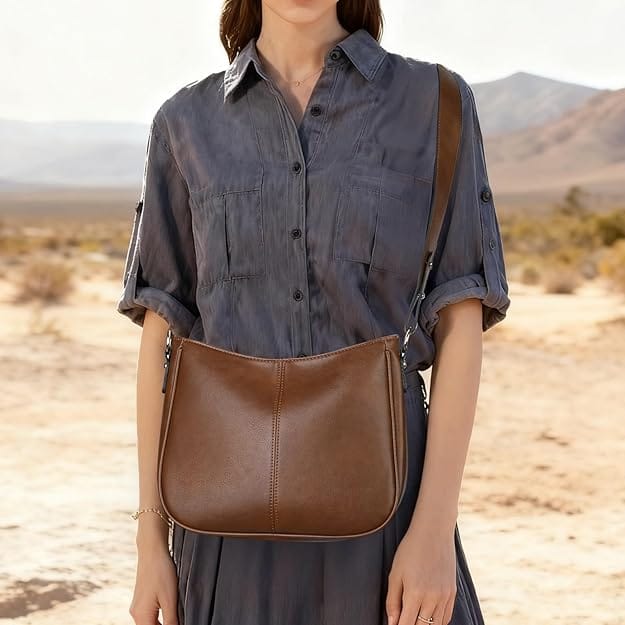 Sac Bandoulière Tendance Camel | La Maison du Sac