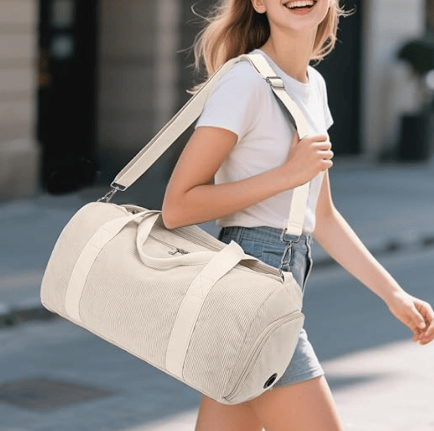 Sac de Voyage Femme Beige - ELVA | La Maison Du Sac