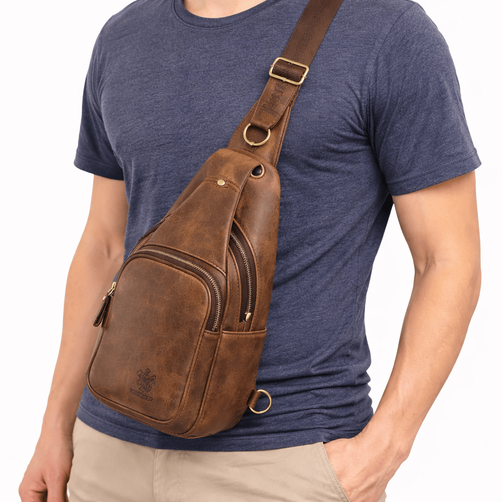 Sacoche en Cuir Véritable - MILO | La Maison Du Sac