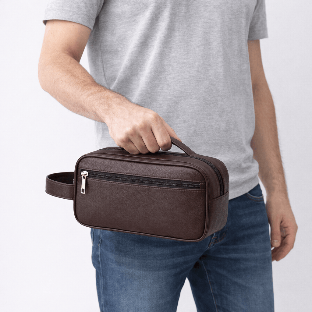 Trousse de Toilette Cuir Homme - NORA | La Maison Du Sac