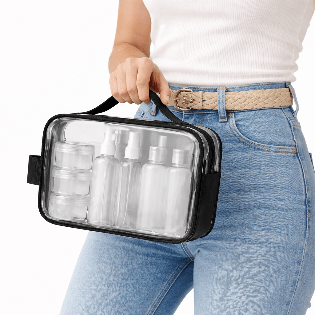 Trousse De Toilette Femme Transparente Avion| La Maison Du Sac